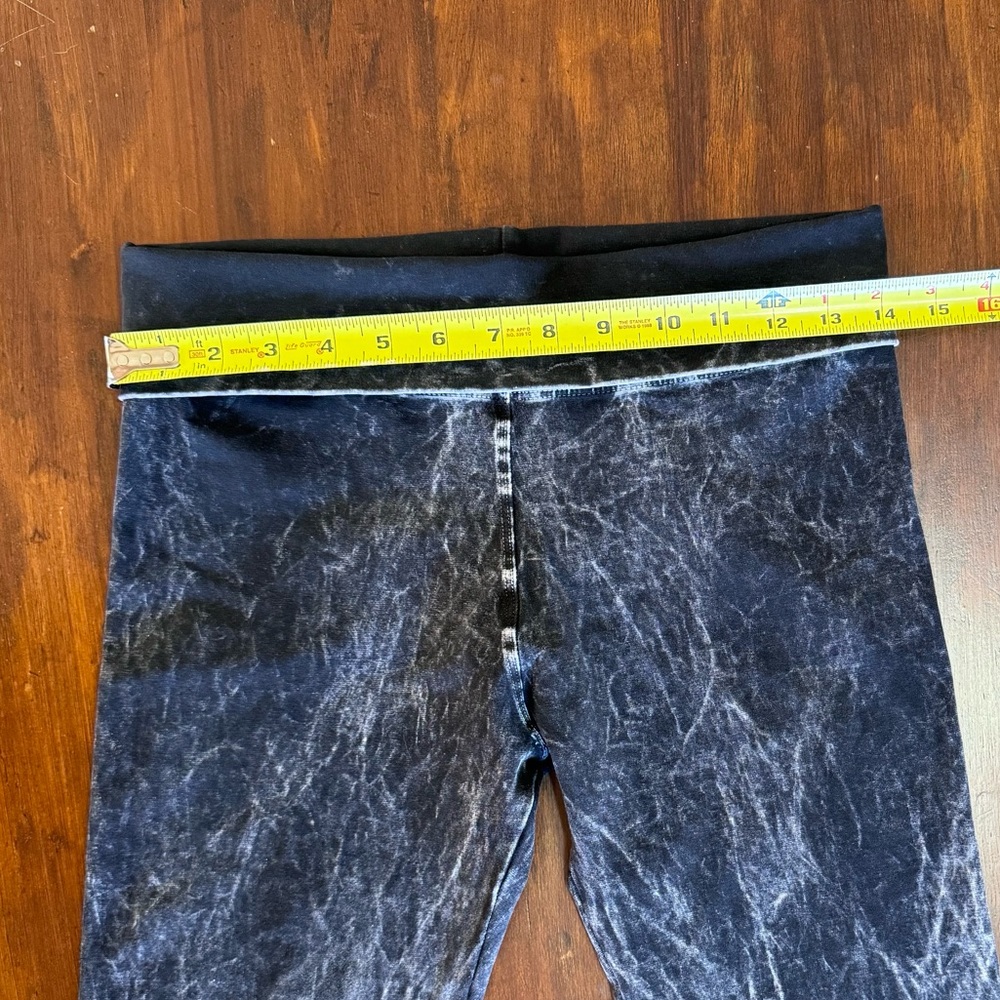 T-Party Fold Over Mineral Wash Leggings - Picture 11 of 14